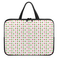 Merry Christmas Dots Pattern Print Laptop Sleeve With Handle