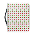 Merry Christmas Dots Pattern Print Leather Bible Cover