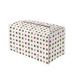 Merry Christmas Dots Pattern Print Leather Tissue Box Cover