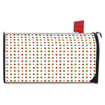 Merry Christmas Dots Pattern Print Mailbox Cover