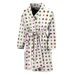 Merry Christmas Dots Pattern Print Men's Bathrobe