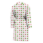 Merry Christmas Dots Pattern Print Men's Bathrobe