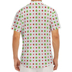 Merry Christmas Dots Pattern Print Men's Deep V-Neck Shirt