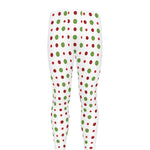 Merry Christmas Dots Pattern Print Men's leggings