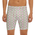 Merry Christmas Dots Pattern Print Men's Long Boxer Briefs