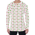 Merry Christmas Dots Pattern Print Men's Long Sleeve T-Shirt