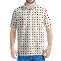 Merry Christmas Dots Pattern Print Men's Polo Shirt