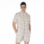 Merry Christmas Dots Pattern Print Men's Rompers