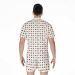Merry Christmas Dots Pattern Print Men's Rompers