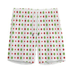 Merry Christmas Dots Pattern Print Men's Sports Shorts