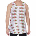 Merry Christmas Dots Pattern Print Men's Velvet Tank Top