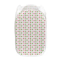 Merry Christmas Dots Pattern Print Mesh Laundry Hamper