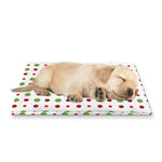 Merry Christmas Dots Pattern Print Pet Cooling Mat Cover