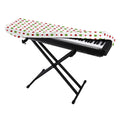 Merry Christmas Dots Pattern Print Piano Keyboard Cover