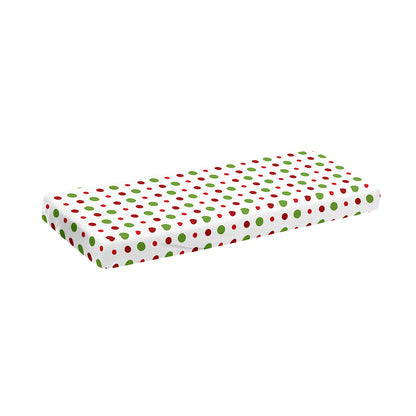 Merry Christmas Dots Pattern Print Piano Keyboard Cover