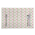 Merry Christmas Dots Pattern Print Placemat