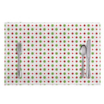 Merry Christmas Dots Pattern Print Placemat