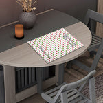 Merry Christmas Dots Pattern Print Placemat