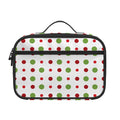 Merry Christmas Dots Pattern Print Portable Lunch Bag