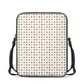 Merry Christmas Dots Pattern Print Rectangular Crossbody Bag