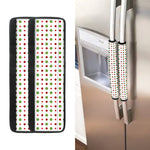 Merry Christmas Dots Pattern Print Refrigerator Handle Covers