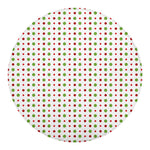 Merry Christmas Dots Pattern Print Round Blanket