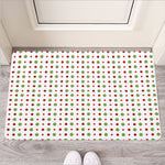 Merry Christmas Dots Pattern Print Rubber Doormat