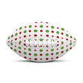Merry Christmas Dots Pattern Print Rugby Ball