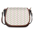 Merry Christmas Dots Pattern Print Saddle Bag