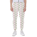 Merry Christmas Dots Pattern Print Scuba Joggers
