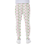 Merry Christmas Dots Pattern Print Scuba Joggers