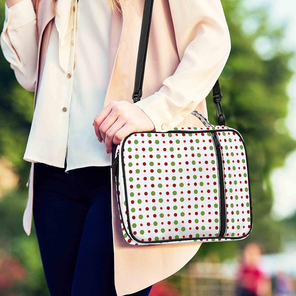 Merry Christmas Dots Pattern Print Shoulder Strap Bible Bag