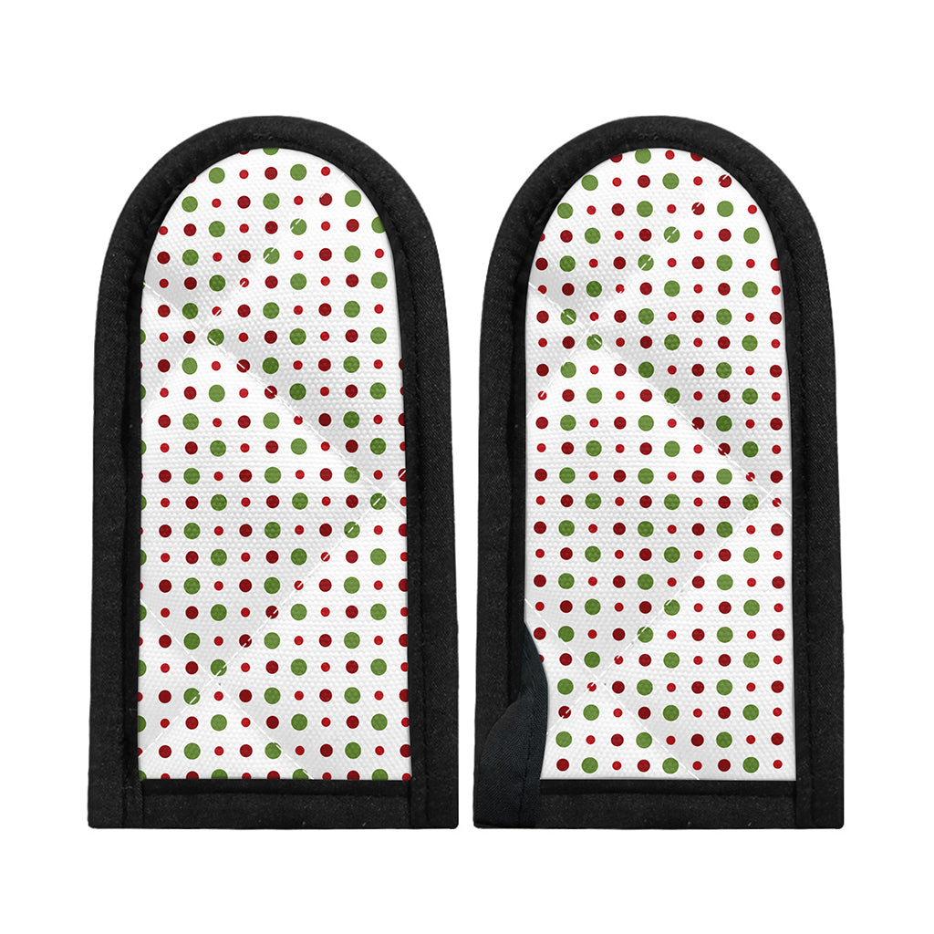 Merry Christmas Dots Pattern Print Skillet Handle Cover