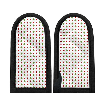 Merry Christmas Dots Pattern Print Skillet Handle Cover