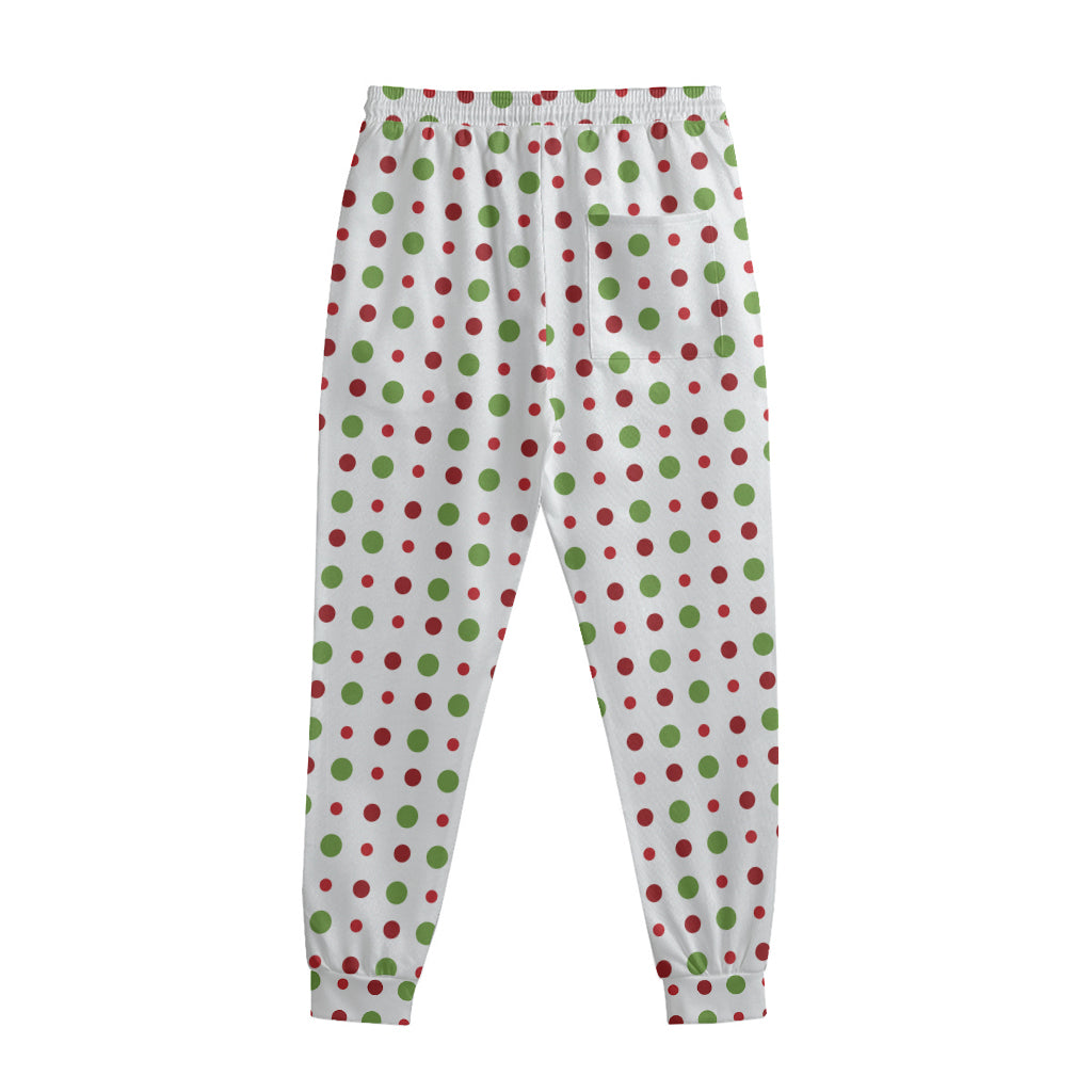 Merry Christmas Dots Pattern Print Sweatpants