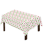 Merry Christmas Dots Pattern Print Tablecloth
