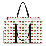 Merry Christmas Dots Pattern Print Utility Tote Bag