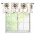 Merry Christmas Dots Pattern Print Window Valance