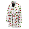 Merry Christmas Dots Pattern Print Women's Bathrobe