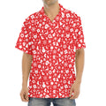Merry Christmas Elements Pattern Print Aloha Shirt