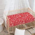 Merry Christmas Elements Pattern Print Baby Crib Sheet