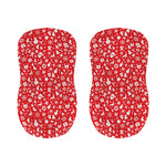 Merry Christmas Elements Pattern Print Bar Stool Covers