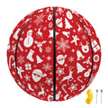 Merry Christmas Elements Pattern Print Basketball