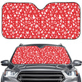 Merry Christmas Elements Pattern Print Car Windshield Sun Shade
