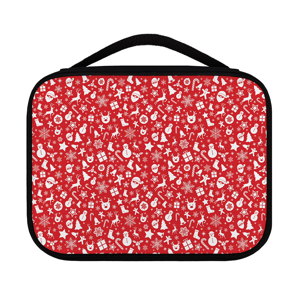 Merry Christmas Elements Pattern Print Classic Bible Case