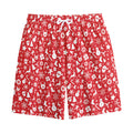 Merry Christmas Elements Pattern Print Cotton Shorts