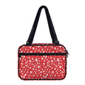 Merry Christmas Elements Pattern Print Double Strap Bible Bag