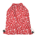Merry Christmas Elements Pattern Print Drawstring Bag