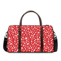 Merry Christmas Elements Pattern Print Duffel Bag