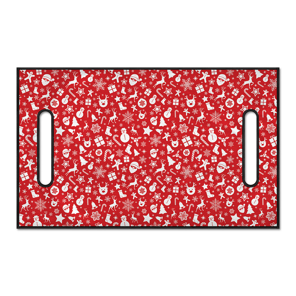 Merry Christmas Elements Pattern Print Golf Cart Seat Cover
